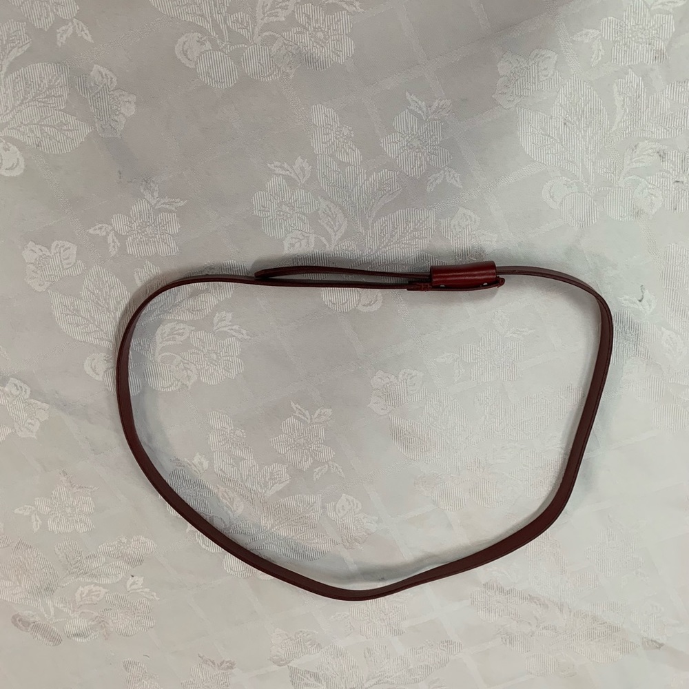 Red pleather 42” belt